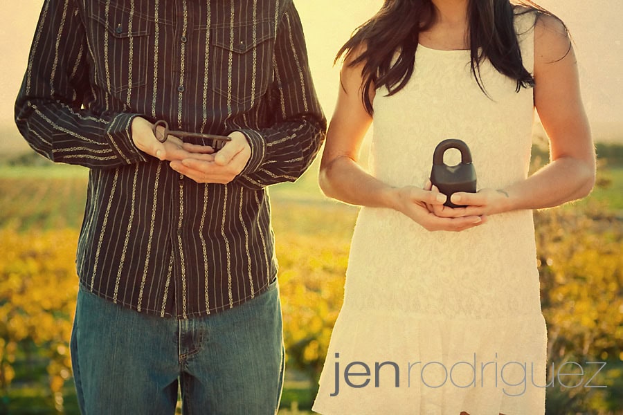 Karen+Clint, San Luis Obispo engagement session, San Luis Obispo wedding photographer, engagement session at a winery, Jen Rodriguez Photography, vintage photography, central coast wedding photographer