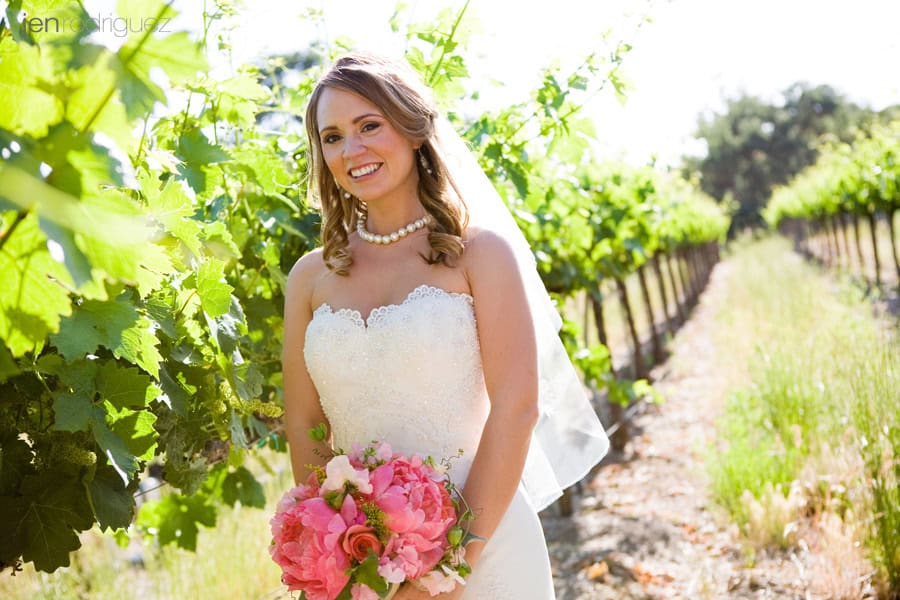 Zenaida Cellars wedding, Paso Robles winery bride, bride in vineyards of Paso Robles, North county wedding photographer