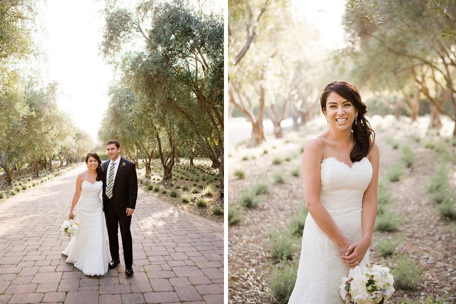 Walking up the drive at the beautiful Santa Barbara wedding venue the San Ysidro Ranch