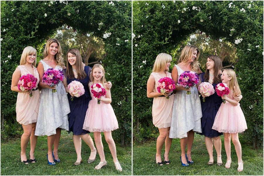 Emily and her bridesmaids, bouquets by Camilla Svensson Burns