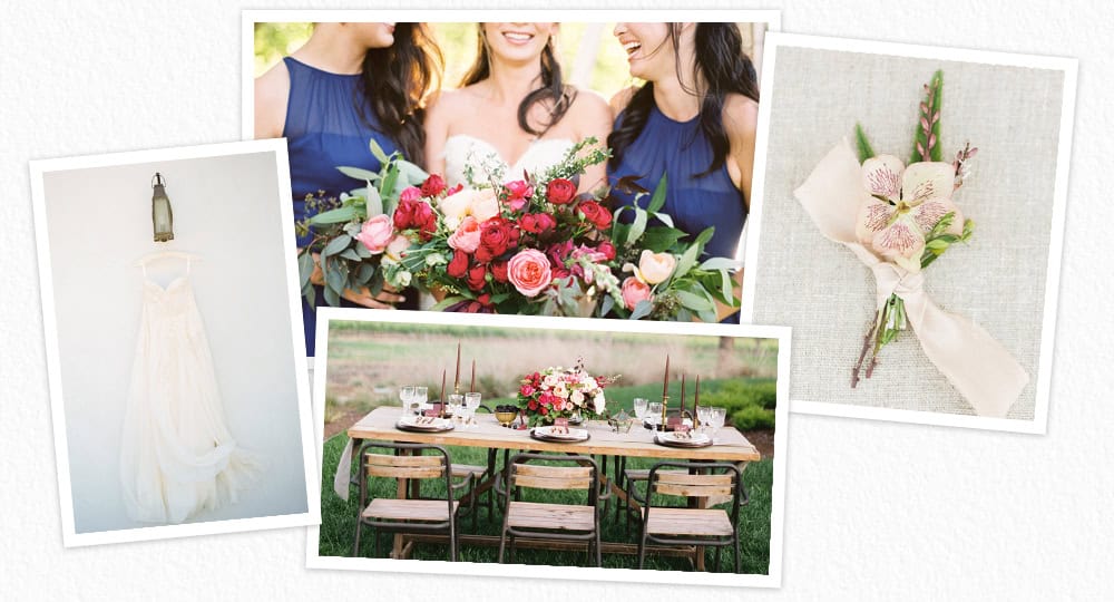 stylish wedding details at Greengate Ranch
