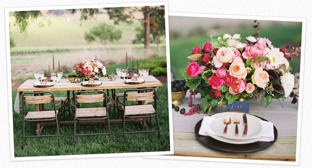 rustic and elegant wedding decor at GGRV in San Luis Obispo