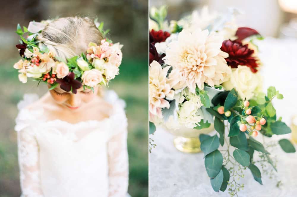 The perfect autumn wedding colors and flowers