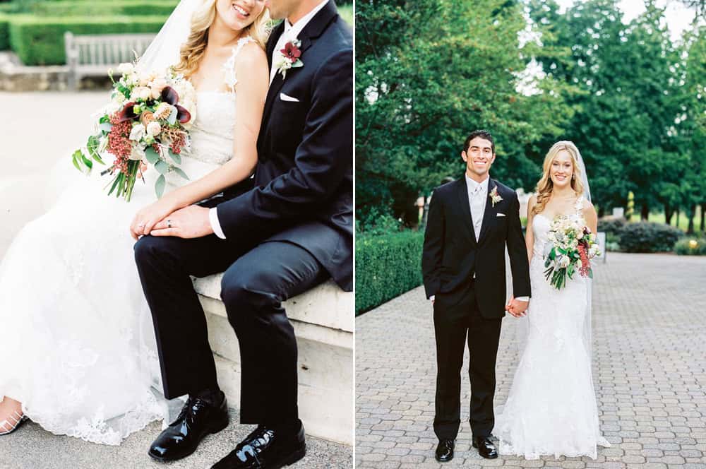 Film wedding photographs at Beringer Vineyards