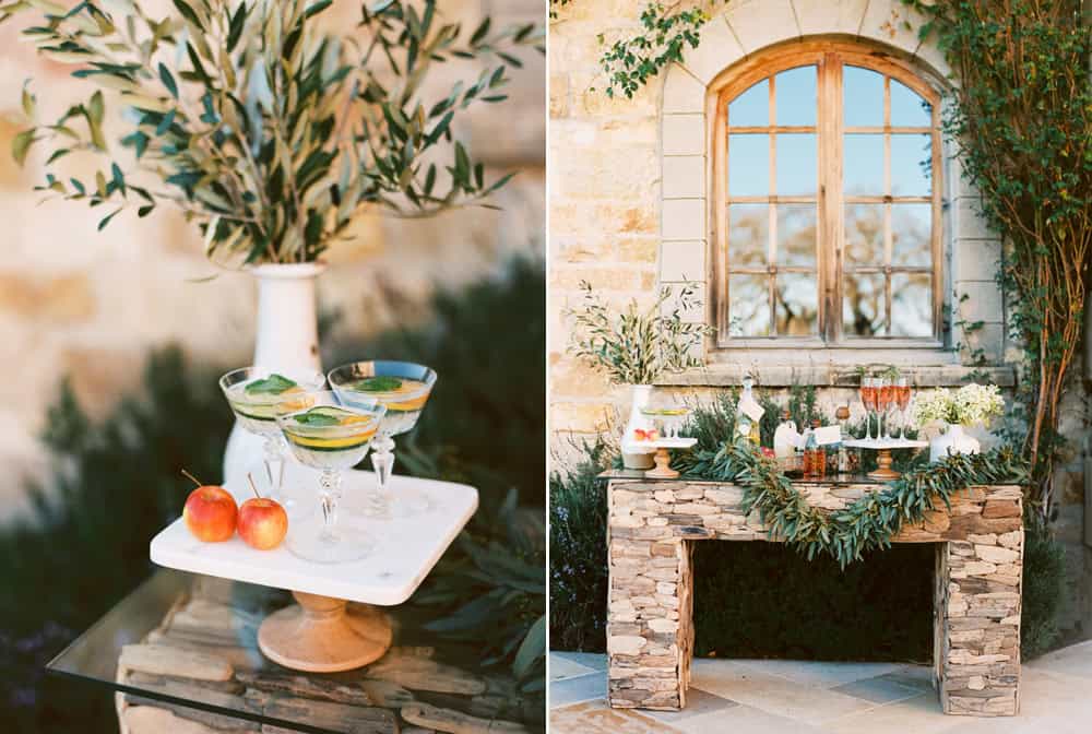 Signature drinks by Haute Catering