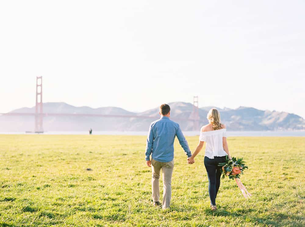 Cheerful San Francisco engagement session