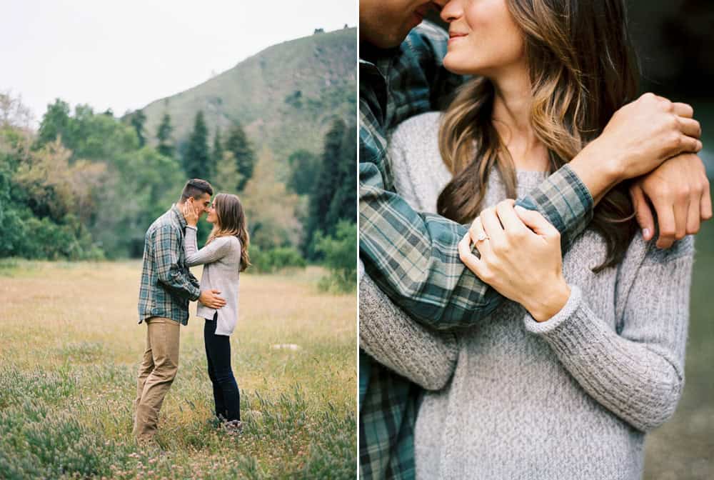 Rustic Big Sur film engagements session 