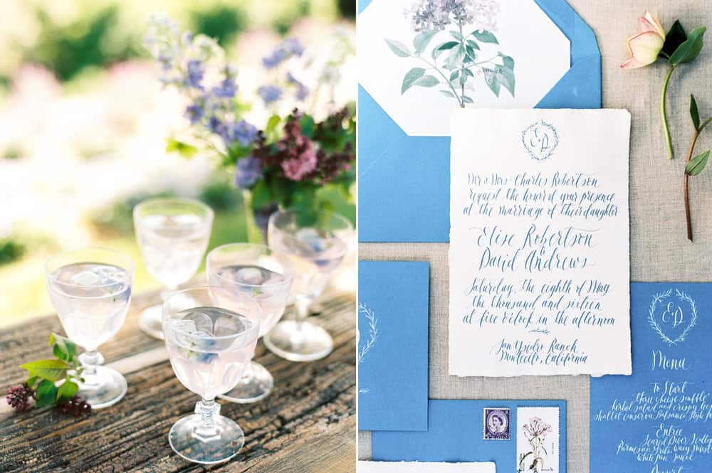 Wedding stationary by Layers of Loveliness 