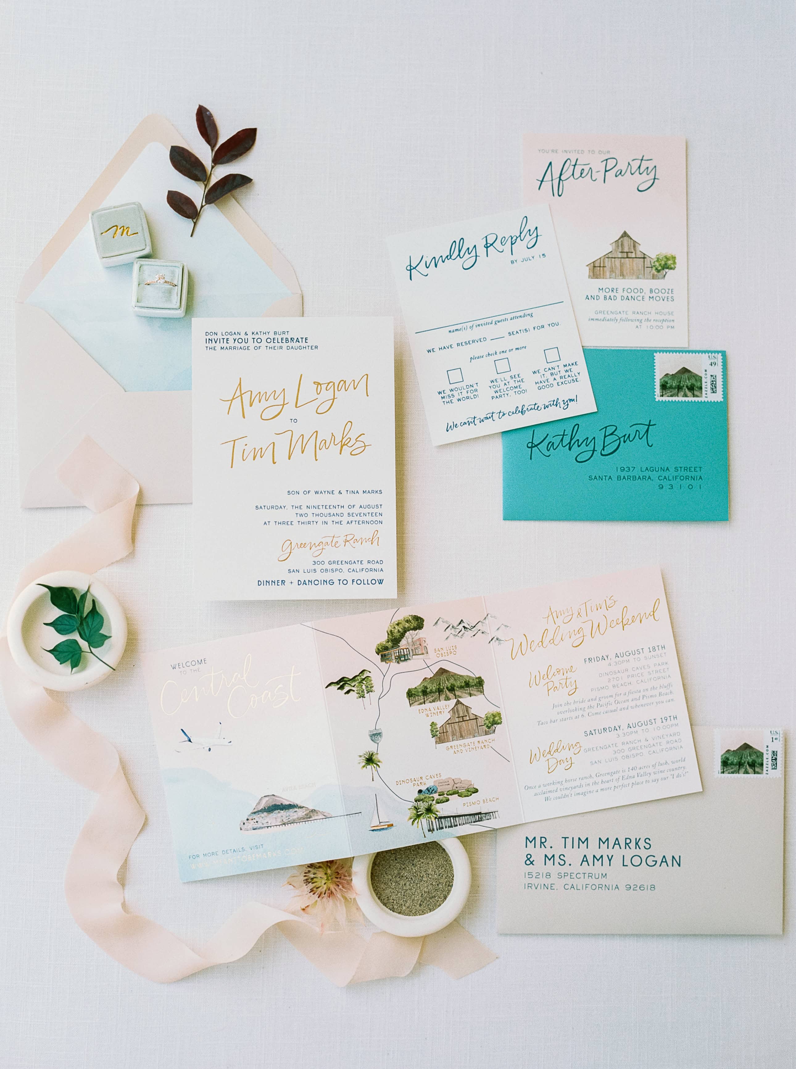 Full invitation suite by Prim and Pixie